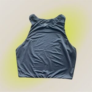 MYRASWIM Black High Neck Bikini Swim Top | Size Small